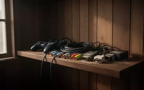 Ein minimalistisch eingerichteter Raum mit einem Holzregal, auf dem ordentlich aufgerollte alte Videokabel und Adapter liegen. - Foto: über boerse-global.de