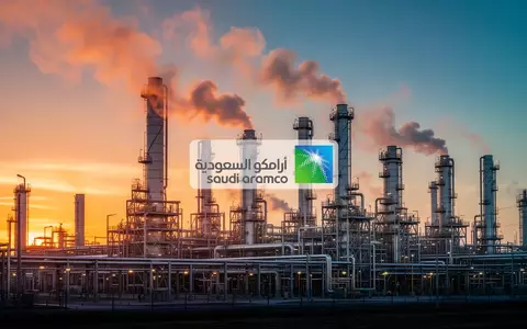 Moderne Industrie-Ölraffinerie bei Sonnenuntergang mit aufsteigendem Dampf und metallischer Struktur - Foto: über boerse-global.de