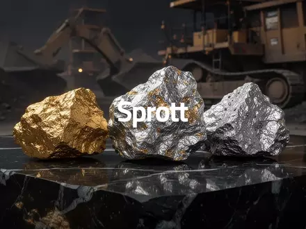 Glänzende Gold- und Silbererzbrocken auf einer dunklen, reflektierenden Oberfläche in einer professionellen, atmosphärischen Aufnahme. - Foto: über boerse-global.de