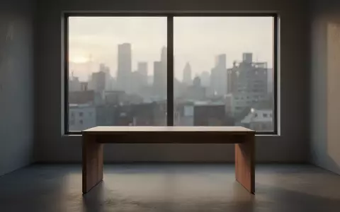 Ein minimalistischer, leerer Schreibtisch in einem hellen Raum, der die technologische Veralterung symbolisiert. - Foto: über boerse-global.de