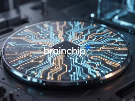 Abstrakte Darstellung eines modernen Halbleiter-Wafers mit leuchtenden Schaltkreismustern als Symbol für KI-Technologie. - Foto: über boerse-global.de