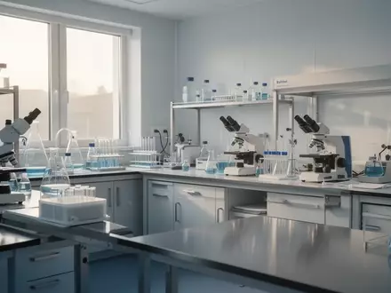 Ein steriler, modern ausgestatteter medizinischer Laborraum mit neutraler Beleuchtung. - Foto: über boerse-global.de