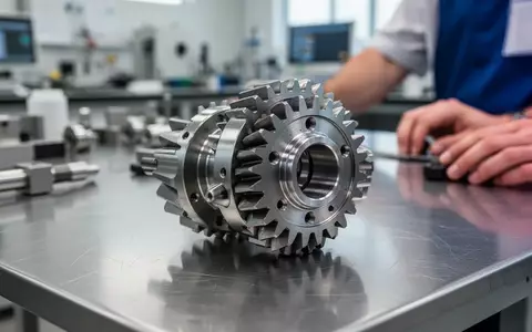 Präzisions-Getriebe für Robotik-Antriebsmodule auf einer Werkbank in einem Industrielabor. - Foto: über boerse-global.de