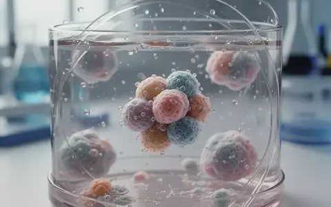Mikroskopische Aufnahme von biologischen Organoiden in einer Laborschale zur Krebsforschung. - Foto: über boerse-global.de