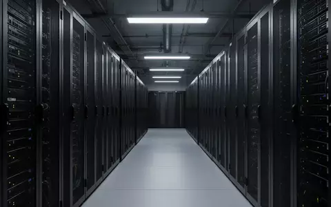 Ein moderner, minimalistischer Serverraum mit dunklen Metall-Serverracks in einer ruhigen, professionellen Umgebung. - Foto: über boerse-global.de