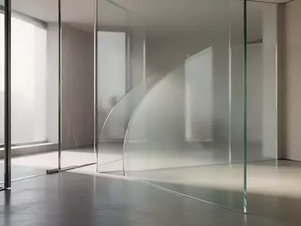 Minimalistische Architektur mit glatten Glasoberflächen und natürlichem Lichteinfall in einem modernen Interieur. - Foto: über boerse-global.de