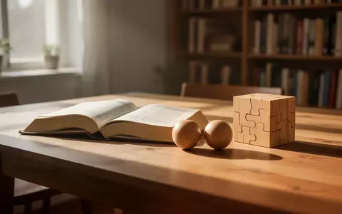 Ein offenes Buch und Jonglierbälle auf einem hellen Holztisch in einer ruhigen, lichtdurchfluteten Umgebung. - Foto: über boerse-global.de