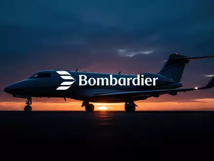 Abstrakte Darstellung eines Privatjets vor einem dramatischen Sonnenuntergang zur Symbolisierung der Luftfahrtindustrie - Foto: über boerse-global.de