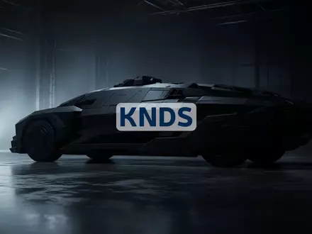 Abstrakte Darstellung der Rüstungsindustrie mit der Silhouette eines Militärfahrzeugs in einer dunklen Industriehalle. - Foto: über boerse-global.de