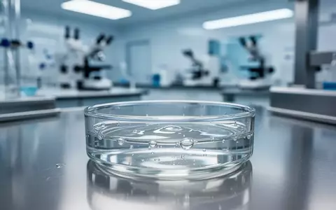 Ein steriles, modernes Laborumfeld mit einer Petrischale und einer klaren Flüssigkeit, das den wissenschaftlichen Fokus auf Immuntherapieforschung verdeutlicht. - Foto: über boerse-global.de