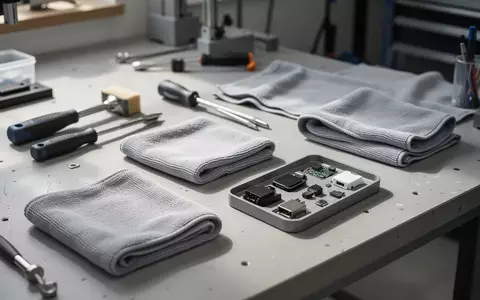 Arbeitsplatz mit Werkzeugen zur professionellen Reinigung und Montage von Zubehörteilen in einer hellen Werkstatt. - Foto: über boerse-global.de
