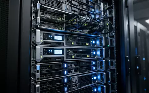 Modernes Rechenzentrum mit leistungsstarken Server-Racks und leuchtenden Status-LEDs in einer professionellen Umgebung. - Foto: über boerse-global.de