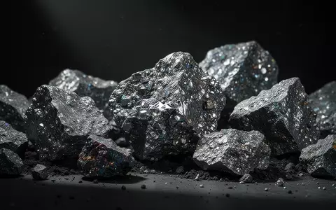 Rohstücke aus metallischem Antimonerz in dramatischer, dunkler Studiobeleuchtung - Foto: über boerse-global.de