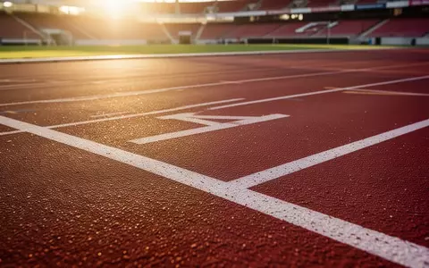 Eine leere Laufbahn auf einer Sportanlage bei Sonnenlicht. - Foto: über boerse-global.de