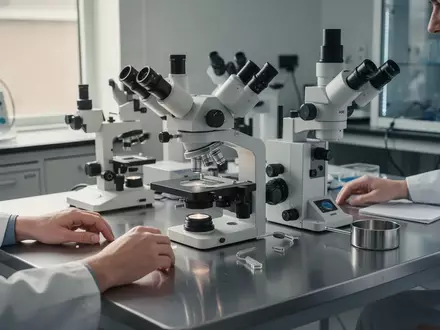 Ein steriler Laborraum mit hochmoderner technischer Ausrüstung und Präzisionsinstrumenten auf einem Metalltisch. - Foto: über boerse-global.de