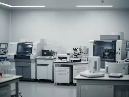 Ein modernes medizinisches Labor mit klinischen Analysegeräten in einer sterilen und professionellen Umgebung. - Foto: über boerse-global.de