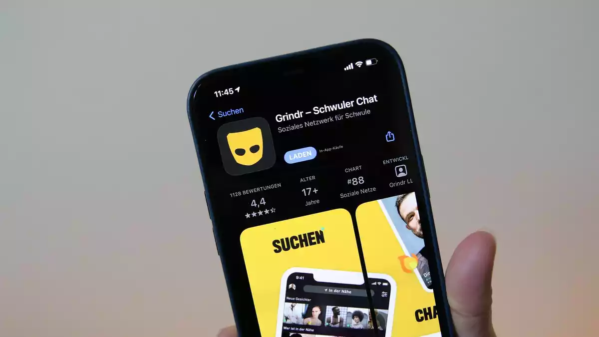 Grindr gehört nach eigenen Angaben zu den weltweit größten sozialen Netzwerken für schwule, bisexuelle, trans und queere Menschen. - Bild: Christoph Dernbach/dpa