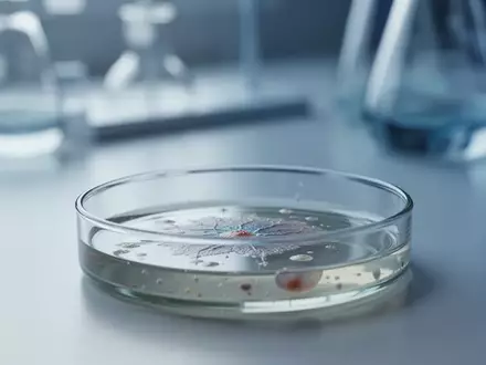 Eine Nahaufnahme einer Glasschale mit einer biologischen Probe in einem klinischen Laborumfeld. - Foto: über boerse-global.de