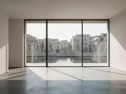 Ein minimalistisch gestalteter Innenraum mit klaren architektonischen Linien und hellem Tageslicht. - Foto: über boerse-global.de