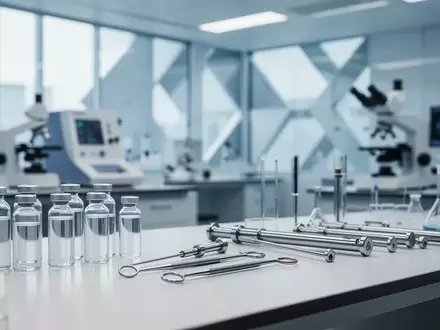 Ein modernes, steriles medizinisches Labor mit präzisen Instrumenten und Laborgeräten in einer hellen, klinischen Umgebung. - Foto: über boerse-global.de