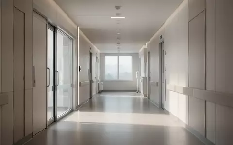 Ein moderner, heller Krankenhausflur mit neutraler Architektur und natürlichem Tageslicht. - Foto: über boerse-global.de