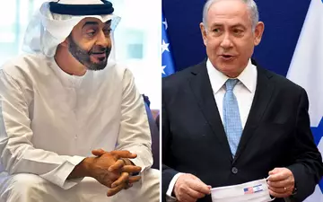 Der emiratische Präsident Mohammed bin Sajid (l) und der israelische Ministerpräsident Benjamin Netanjahu. (Archivbilder) - Foto: Debbi Hill/Pool UPI/AP/dpa