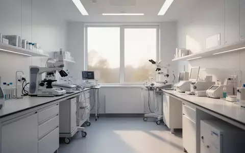 Ein steriler, modern eingerichteter medizinischer Diagnostikraum mit natürlichem Lichteinfall und professioneller Ausstattung. - Foto: über boerse-global.de