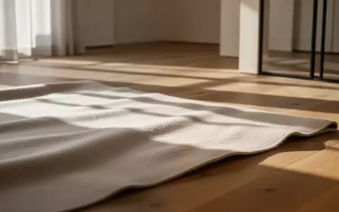 Ein minimalistischer, sonnendurchfluteter Raum mit einer weichen Textiloberfläche auf einem Holzboden. - Foto: über boerse-global.de
