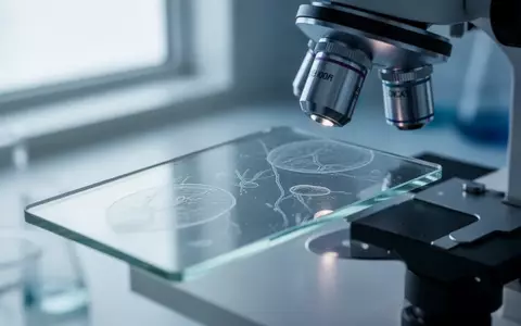 Ein mikroskopischer Objektträger in einem klinischen Labor, der die wissenschaftliche Forschung an neurologischen Erkrankungen symbolisiert. - Foto: über boerse-global.de