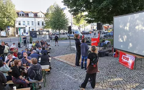 Linke-Wahlparty am 06.09.2026 - Foto: via dts Nachrichtenagentur