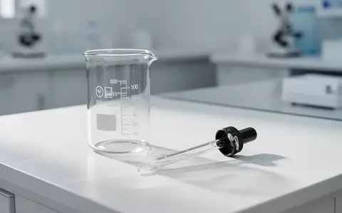 Ein steriler Labortisch mit Glasgefäßen und einer Pipette in einer medizinischen Umgebung. - Foto: über boerse-global.de