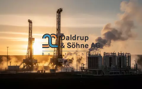 Geothermie-Anlage bei Sonnenaufgang als Symbol für nachhaltige Energiegewinnung und wirtschaftliches Wachstum. - Foto: über boerse-global.de