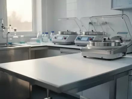 Ein steriler, modern ausgestatteter medizinischer Laborraum mit Edelstahlflächen und professioneller Laborausrüstung. - Foto: über boerse-global.de