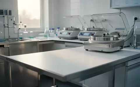 Ein steriler, modern ausgestatteter medizinischer Laborraum mit Edelstahlflächen und professioneller Laborausrüstung. - Foto: über boerse-global.de