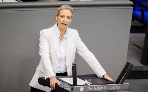 AfD-Chefin Alice Weidel wirft der Bundesregierung vor, das Land in die Staatspleite zu treiben. - Foto: Christoph Soeder/dpa