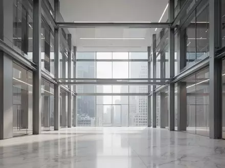 Ein minimalistisches, modernes BĂŒrogebĂ€ude mit klaren Linien und natĂŒrlichem Licht, das eine professionelle und technologische AtmosphĂ€re vermittelt. - Foto: ĂŒber boerse-global.de