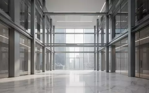Ein minimalistisches, modernes Bürogebäude mit klaren Linien und natürlichem Licht, das eine professionelle und technologische Atmosphäre vermittelt. - Foto: über boerse-global.de