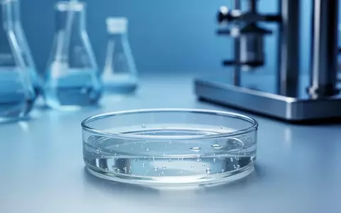 Ein steriles, wissenschaftliches Laborumfeld mit einer Petrischale in einem klinischen, blau beleuchteten Raum. - Foto: über boerse-global.de