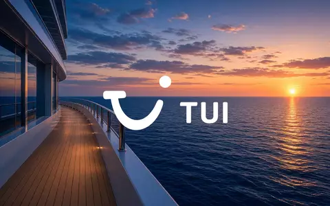 Modernes Kreuzfahrtschiff auf offener See bei Sonnenuntergang als Symbol für die Tourismusbranche. - Foto: über boerse-global.de
