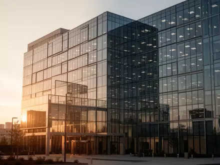 Modernes Bürogebäude bei Sonnenuntergang als Symbol für einen erfolgreichen Milliardendeal. - Foto: über boerse-global.de