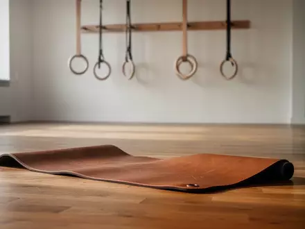 Eine leere, minimalistische Trainingsmatte in einem hellen, ruhigen Fitnessstudio bei natürlichem Morgenlicht. - Foto: über boerse-global.de