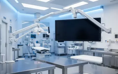 Ein steriler, moderner Behandlungsraum in einer Klinik mit medizinischer Ausstattung vor einer hellen Wand. - Foto: über boerse-global.de