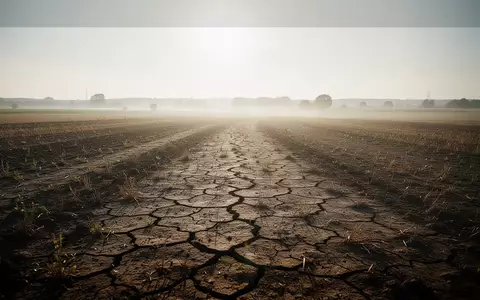 Ausgetrockneter, rissiger Boden auf einem Feld während einer extremen Hitzewelle in Deutschland. - Foto: über boerse-global.de