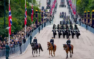 Norwegen sagt seinem langjährigen König Harald V. Lebewohl. - Foto: Ole Berg-Rusten/NTB Scanpix/AP/dpa