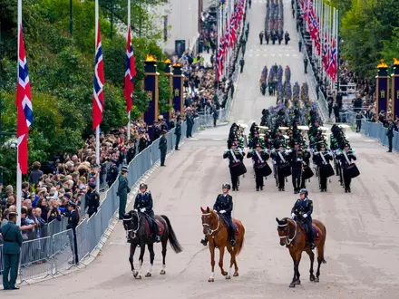Norwegen sagt seinem langjährigen König Harald V. Lebewohl. - Foto: Ole Berg-Rusten/NTB Scanpix/AP/dpa