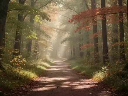 Ein sonnendurchfluteter Waldweg, der eine friedliche und gesunde Umgebung symbolisiert. - Foto: über boerse-global.de