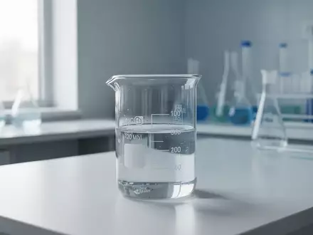 Ein steriles, modernes medizinisches Labor mit einem Glasbecher auf einer sauberen Arbeitsfläche. - Foto: über boerse-global.de