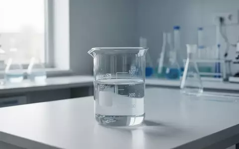 Ein steriles, modernes medizinisches Labor mit einem Glasbecher auf einer sauberen Arbeitsfläche. - Foto: über boerse-global.de