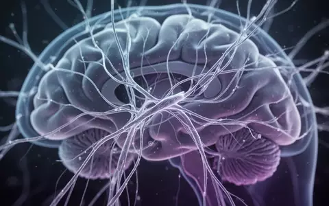 Abstrakte Darstellung neuronaler Strukturen und weißer Substanz im menschlichen Gehirn mit bläulicher Beleuchtung. - Foto: über boerse-global.de