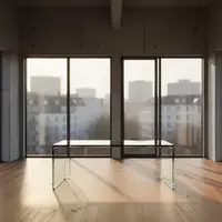 Modernes, minimalistisches Büro in Berlin mit hohen Decken und einfallendem Sonnenlicht. - Foto: über boerse-global.de
